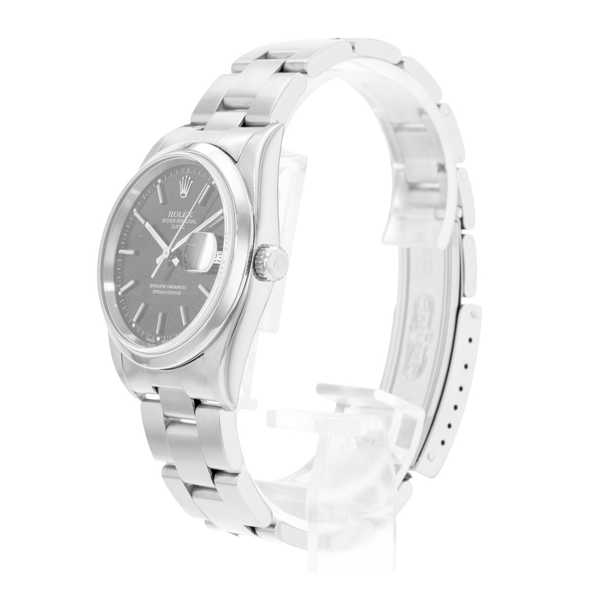 Rolex Oyster Perpetual Date 34 15200 Black Dial 34