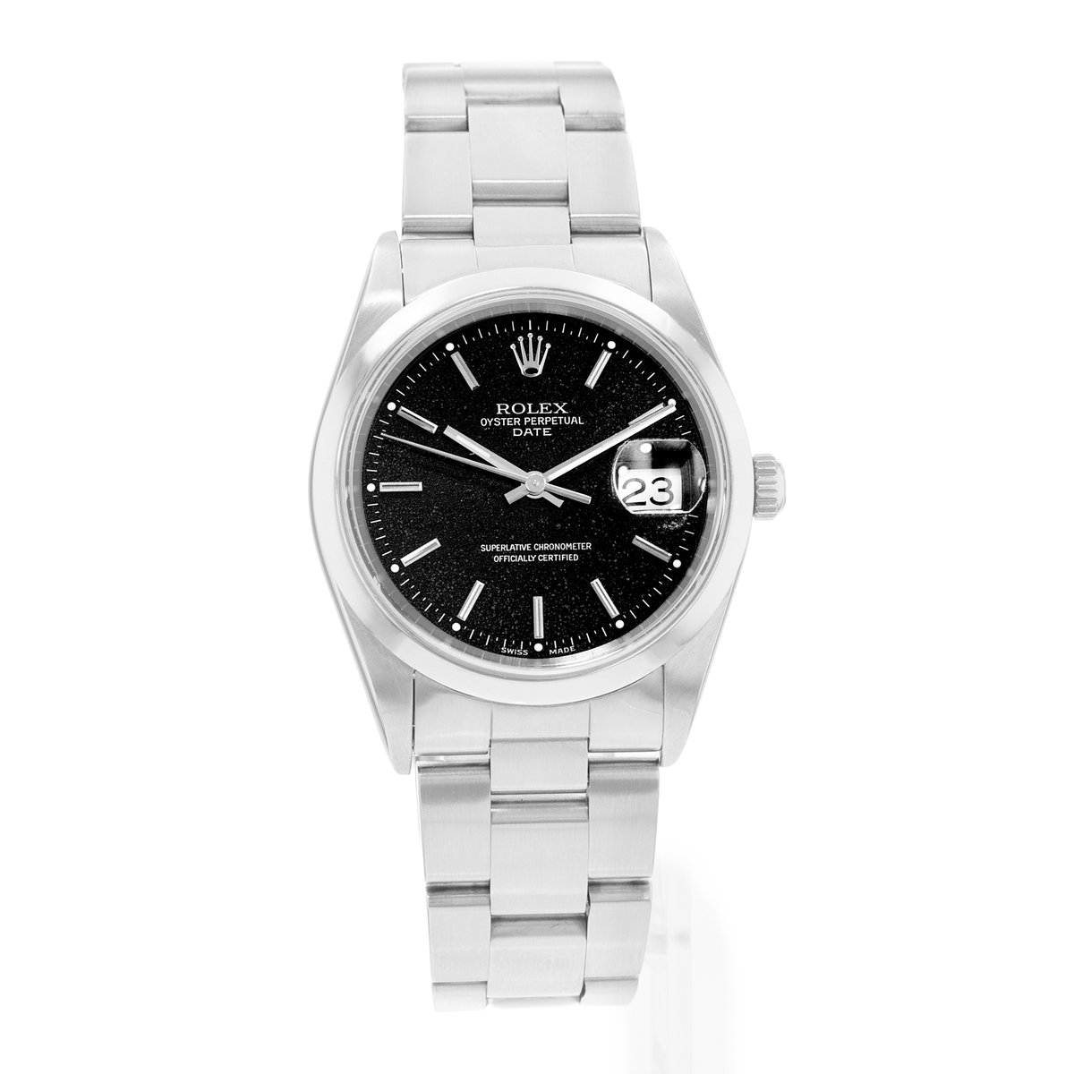 Rolex Oyster Perpetual Date 34 15200 Black Dial 34