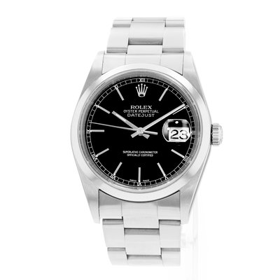 Rolex Datejust 36  16200 Black Dial 36