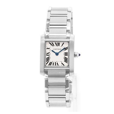 Cartier Tank Francaise W51008Q3 3217 Silver Dial 20x25