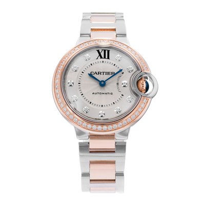 Cartier Ballon Bleu 33mm WE902077 3753 Silver Dial 33