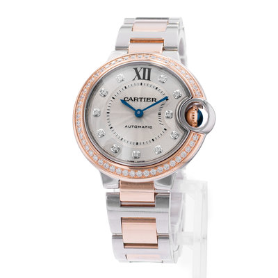 Cartier Ballon Bleu 33mm WE902077 3753 Silver Dial 33