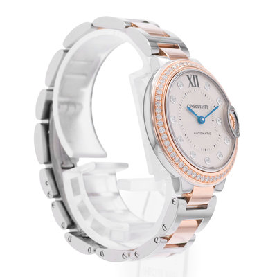 Cartier Ballon Bleu 33mm WE902077 3753 Silver Dial 33