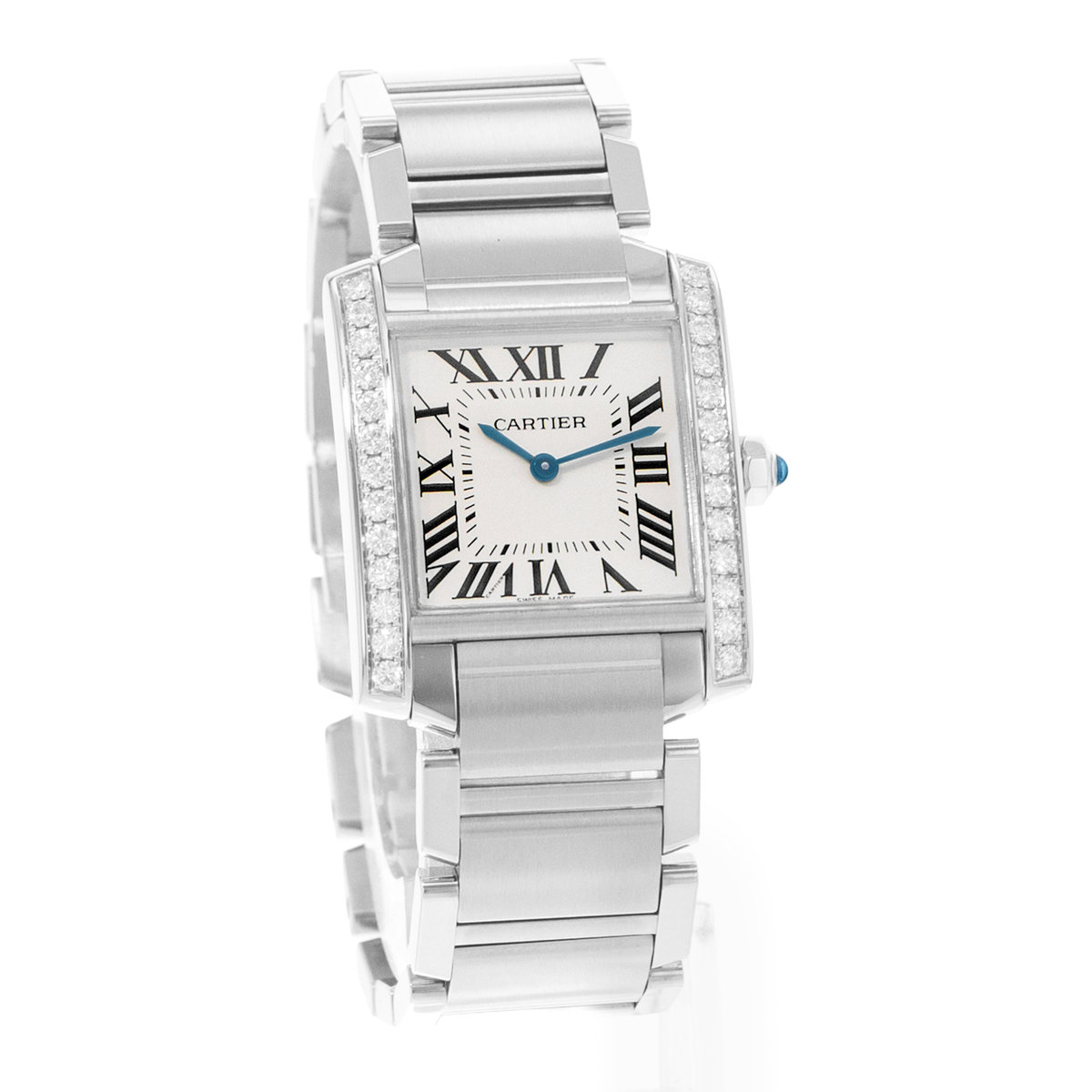 Cartier Tank Francaise W4TA0009 3751 Silver Dial 25