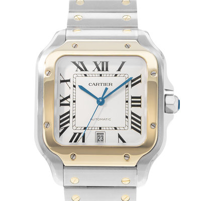 Cartier Santos W2SA0009 4072 Silver Dial 40x47