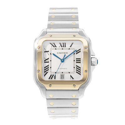 Cartier Santos W2SA0009 4072 Silver Dial 40x47