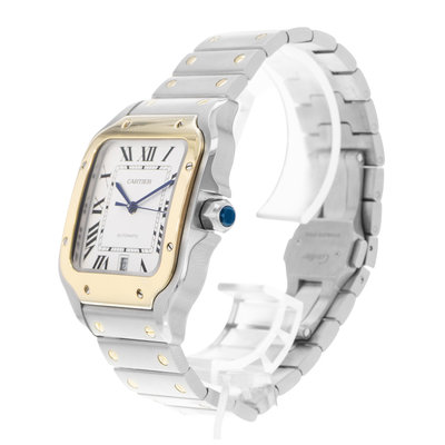 Cartier Santos W2SA0009 4072 Silver Dial 40x47