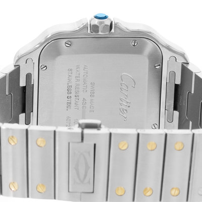 Cartier Santos W2SA0009 4072 Silver Dial 40x47