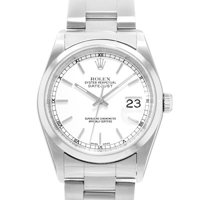 Rolex Datejust 36 16200 White Dial 36