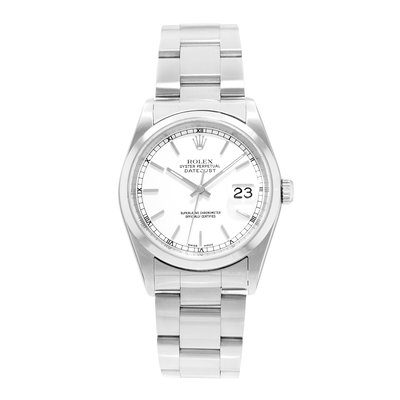 Rolex Datejust 36 16200 White Dial 36
