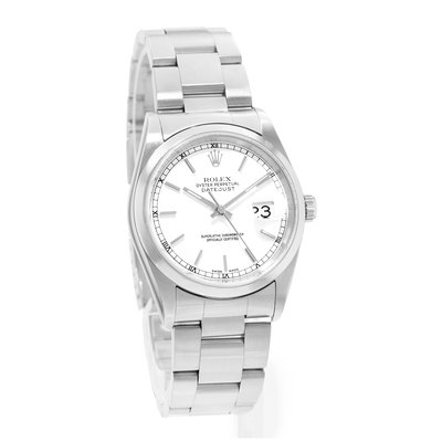 Rolex Datejust 36 16200 White Dial 36