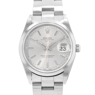 Rolex Oyster Perpetual Date 34 15200 Silver Dial 34