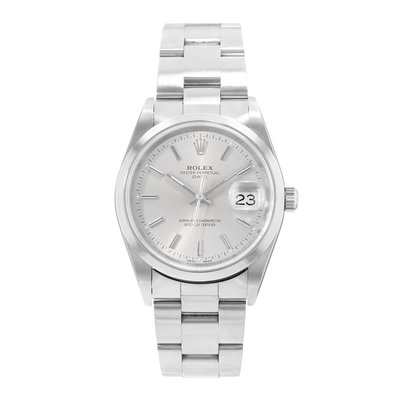 Rolex Oyster Perpetual Date 34 15200 Silver Dial 34