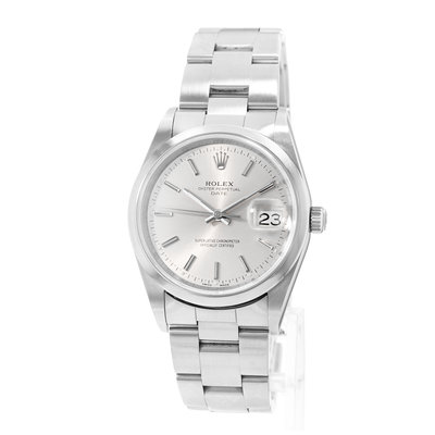 Rolex Oyster Perpetual Date 34 15200 Silver Dial 34