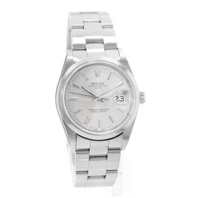 Rolex Oyster Perpetual Date 34 15200 Silver Dial 34