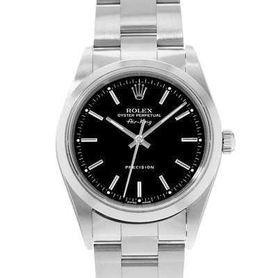 Rolex Air King 34 14000 Black Dial 34