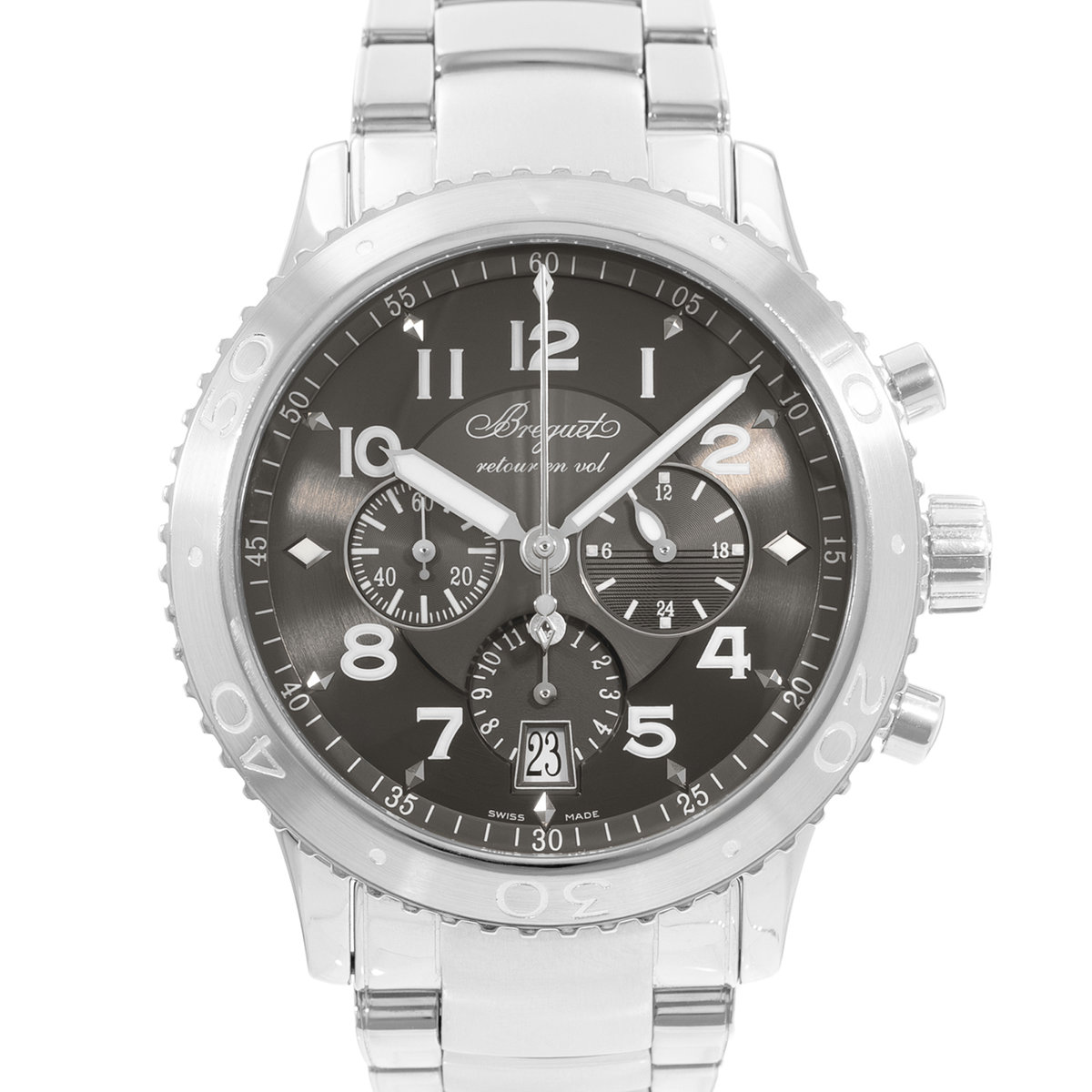 Breguet Type XX - XXI - XXII 3810ST/92/9ZU Silver Dial 42