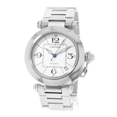 Cartier Pasha C W31074M7 2324 White Dial 35