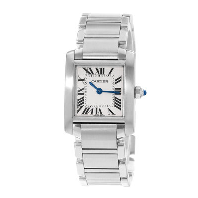 Cartier Tank Francaise W51008Q3 2384 Silver Dial 20x25