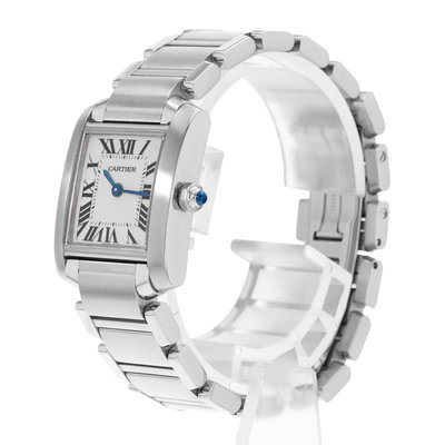 Cartier Tank Francaise W51008Q3 2384 Silver Dial 20x25