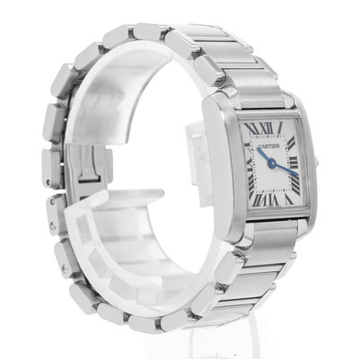 Cartier Tank Francaise W51008Q3 2384 Silver Dial 20x25
