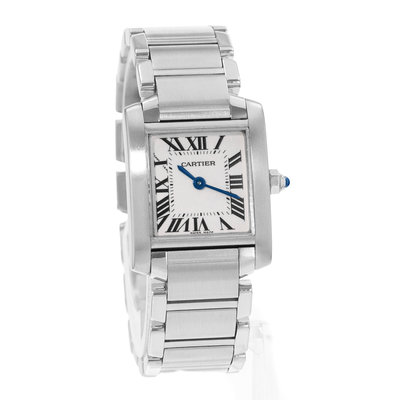 Cartier Tank Francaise W51008Q3 2384 Silver Dial 20x25