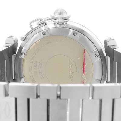 Cartier Pasha C W31029M7 2377 Silver Dial 35