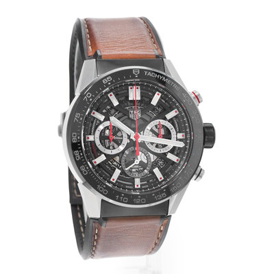 TAG Heuer Carrera CBG2A10.FT6169 Transparent Dial 45
