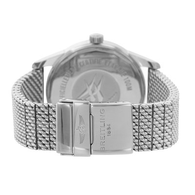 Breitling Transocean Day & Date A45310 Silver Dial 43