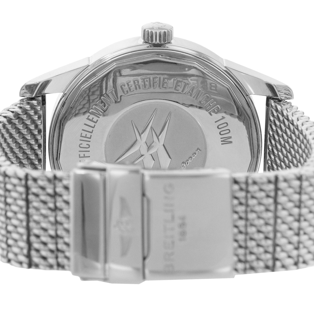 Breitling Transocean Day & Date A45310 Silver Dial 43