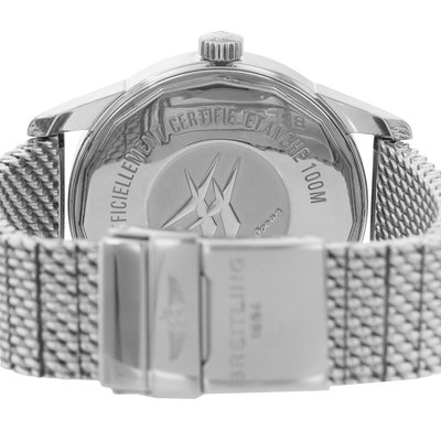 Breitling Transocean Day & Date A45310 Silver Dial 43