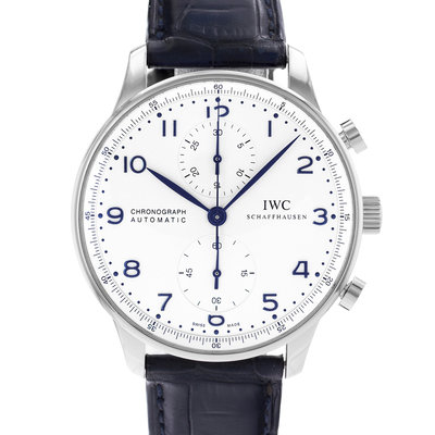 IWC Portuguese Chronograph IW371417  Silver Dial 40