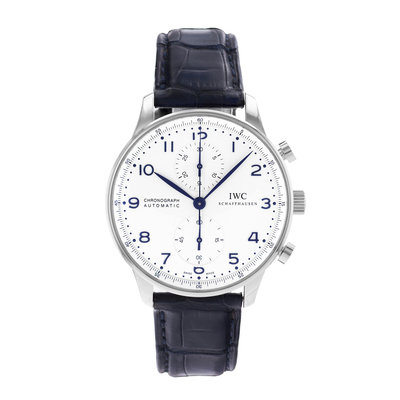 IWC Portuguese Chronograph IW371417  Silver Dial 40