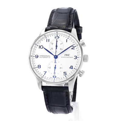 IWC Portuguese Chronograph IW371417  Silver Dial 40