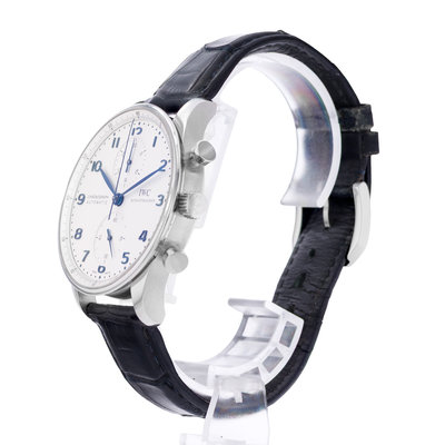 IWC Portuguese Chronograph IW371417  Silver Dial 40