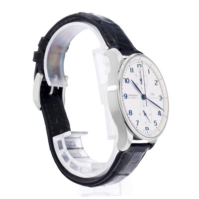 IWC Portuguese Chronograph IW371417  Silver Dial 40