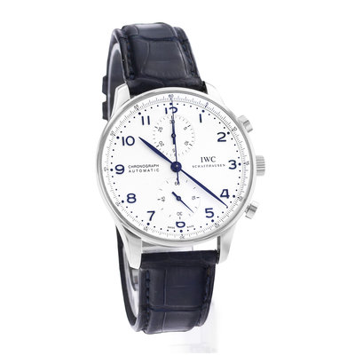 IWC Portuguese Chronograph IW371417  Silver Dial 40