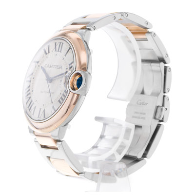 Cartier Ballon Bleu 42mm W2BB0004 3896 Silver Dial 42