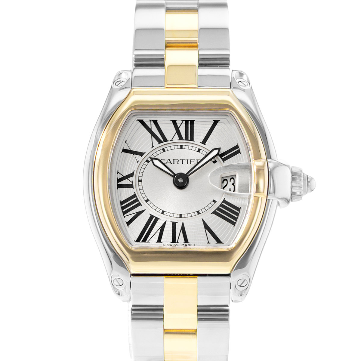 Cartier Roadster W62026Y4 2675 Silver Dial 30x36
