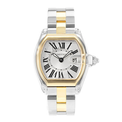 Cartier Roadster W62026Y4 2675 Silver Dial 30x36