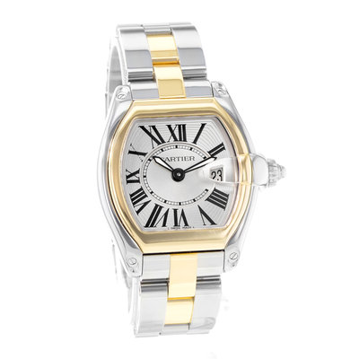 Cartier Roadster W62026Y4 2675 Silver Dial 30x36