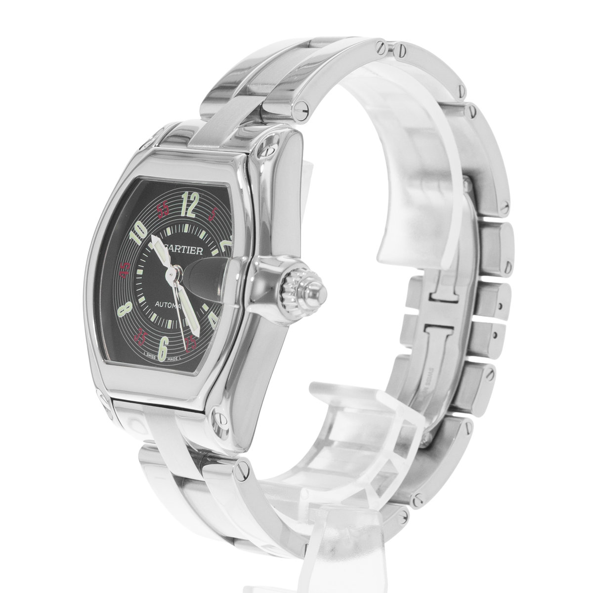 Cartier Roadster W62002V3 2510 Black Dial 38x43