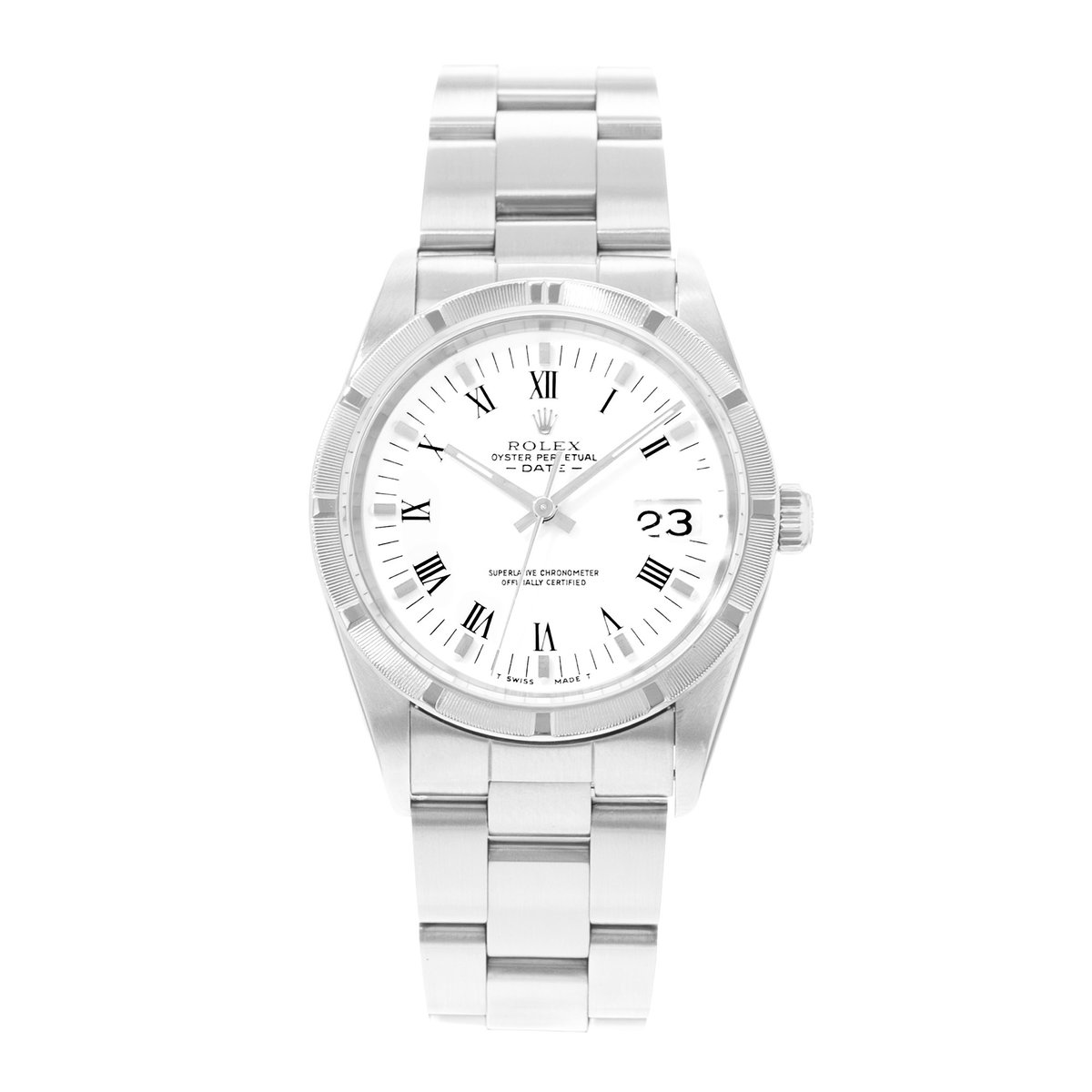 Rolex Oyster Perpetual 34 15210 White Dial 34