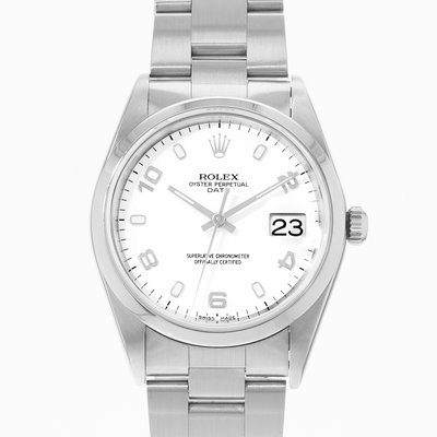 Rolex Oyster Perpetual 34 15200 White Dial 34