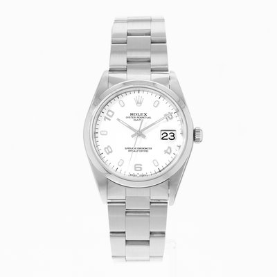 Rolex Oyster Perpetual 34 15200 White Dial 34