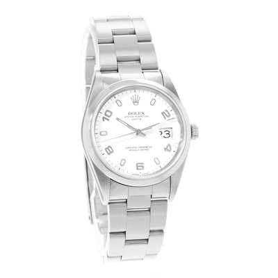 Rolex Oyster Perpetual 34 15200 White Dial 34