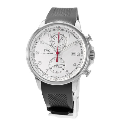 IWC Portuguese Yacht Club Chronograph IW390211 Silver Dial 45