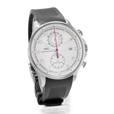 IWC Portuguese Yacht Club Chronograph IW390211 Silver Dial 45