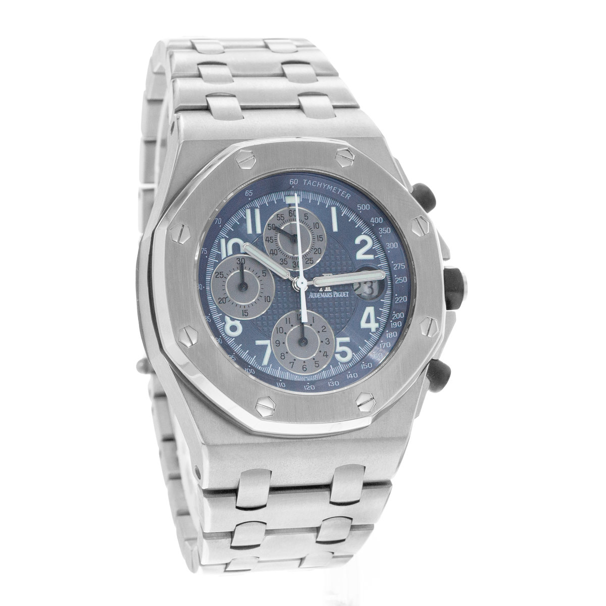 Audemars Piguet Royal Oak Offshore Chronograph 25721TI.OO.1000TI.02 Blue Dial 42
