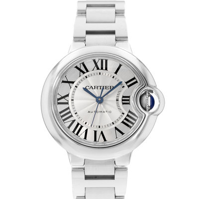 Cartier Ballon Bleu 33mm W6920071 3489 Silver Dial 33